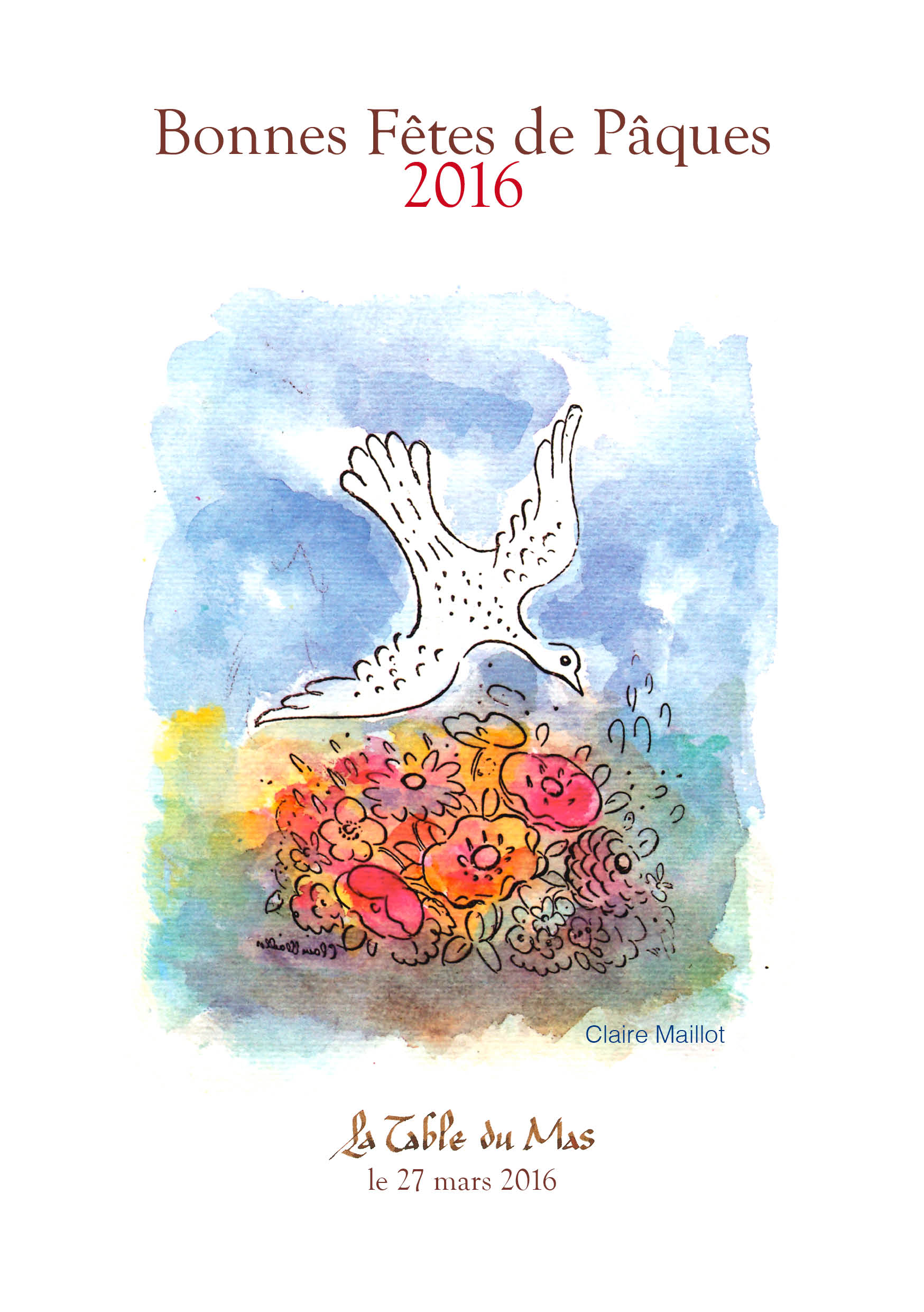 colombe claire maillot mas de vence